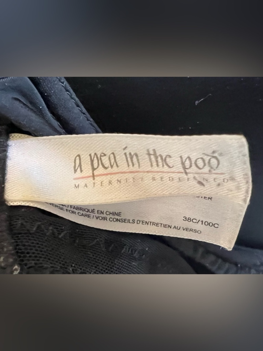 Maternity/Nursing 38C Black Bra - Picture 4 of 5